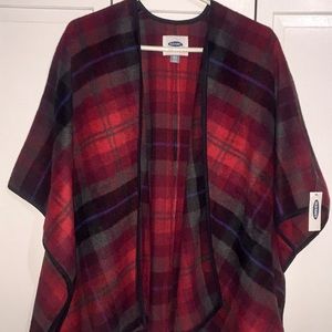 Flannel Patterned Poncho